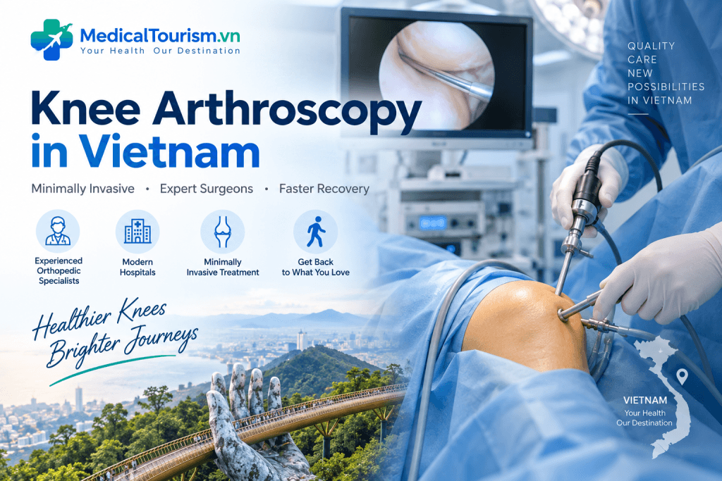 Knee arthroscopy in Vietnam with experienced orthopedic specialists and modern minimally invasive surgery