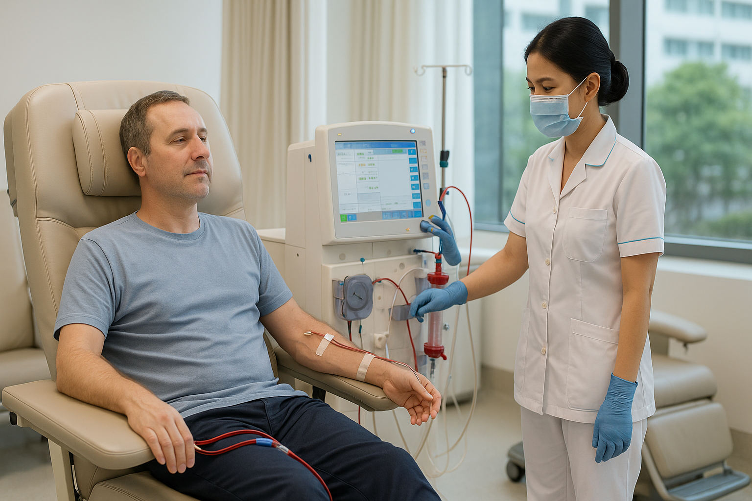 Dialysis treatment for international patient at a modern hospital in Vietnam