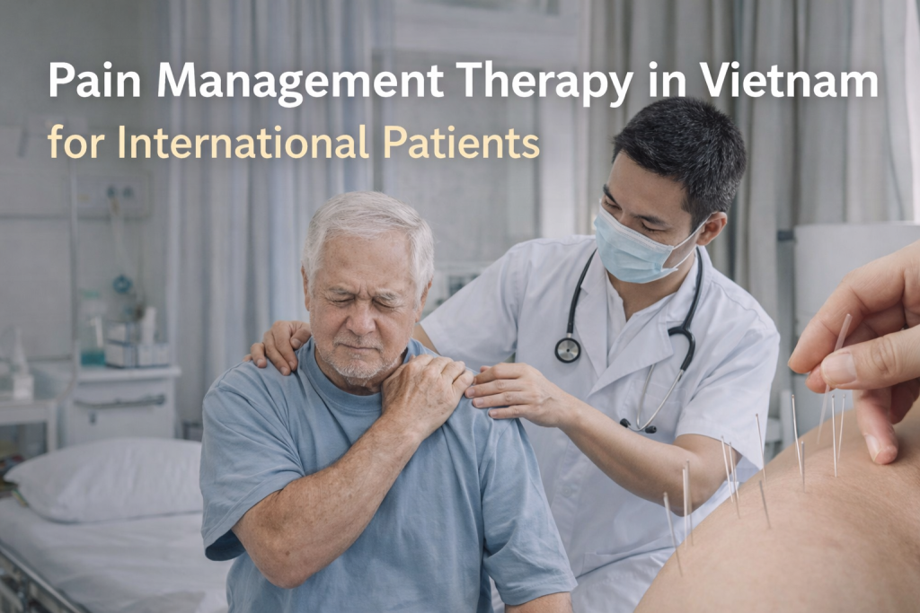 Pain management therapy in Vietnam combining physiotherapy and acupuncture for chronic pain relief