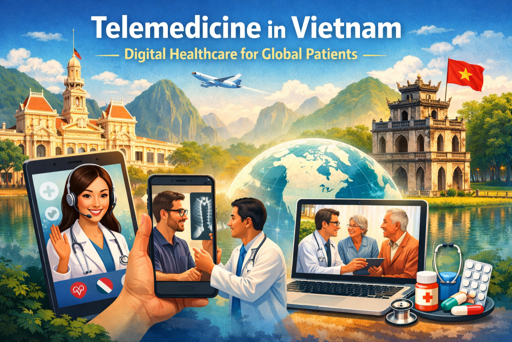 Telemedicine in Vietnam connecting international patients with online doctor consultations and digital healthcare services