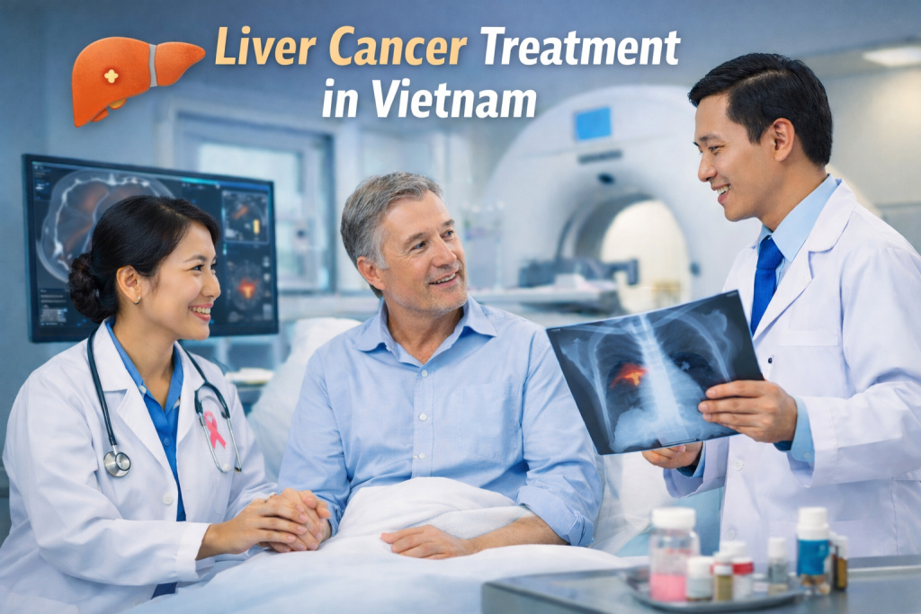 Liver cancer treatment in Vietnam for international patients from Australia, USA, Singapore, and Europe with modern hospitals, advanced imaging technology, and expert Vietnamese doctors