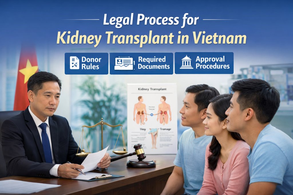Legal consultation about kidney transplant regulations in Vietnam for patients and living donors.