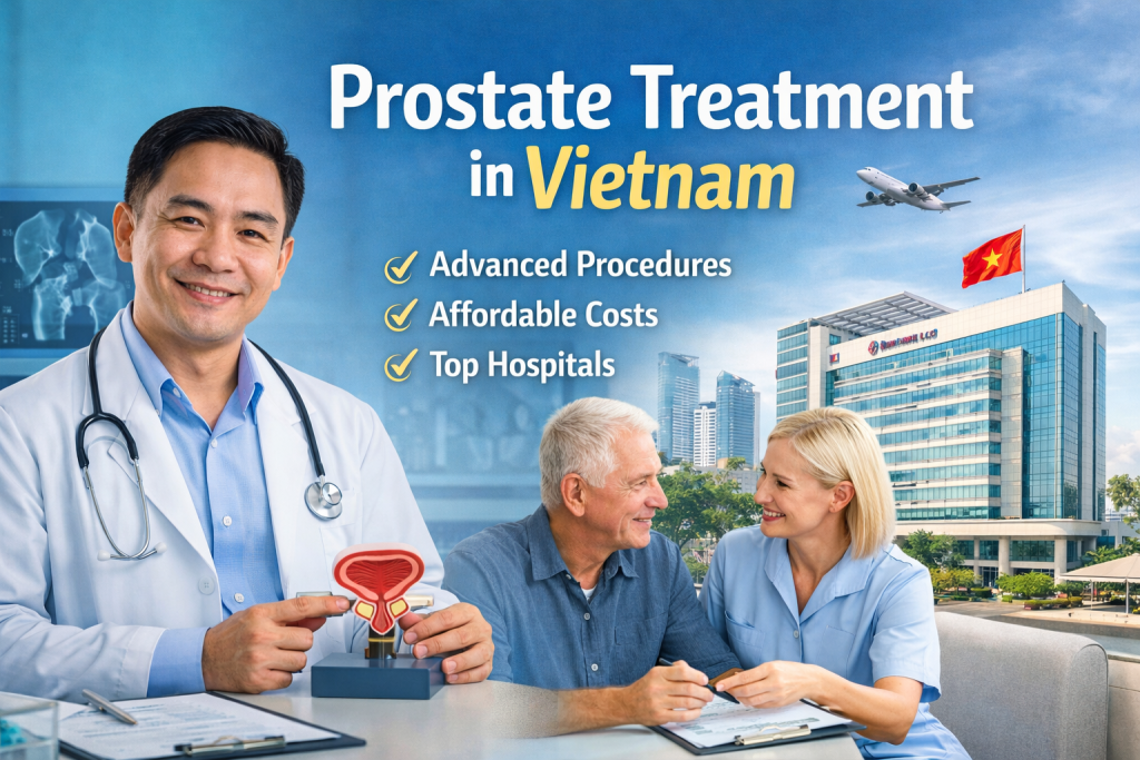 Prostate treatment in Vietnam with modern hospitals, experienced urologists, and affordable medical care for international patients
