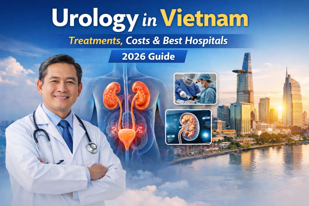 Urology in Vietnam featuring prostate and kidney treatment, modern hospitals, and affordable medical care for international patients