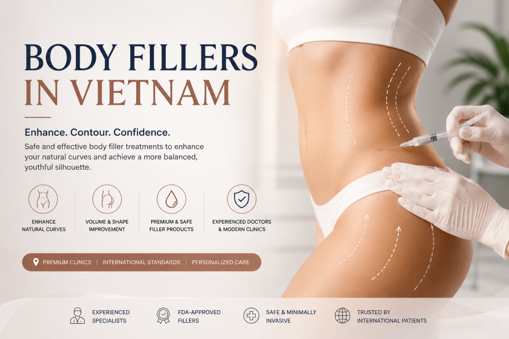 Body fillers in Vietnam treatment for enhancing body contours and improving natural curves