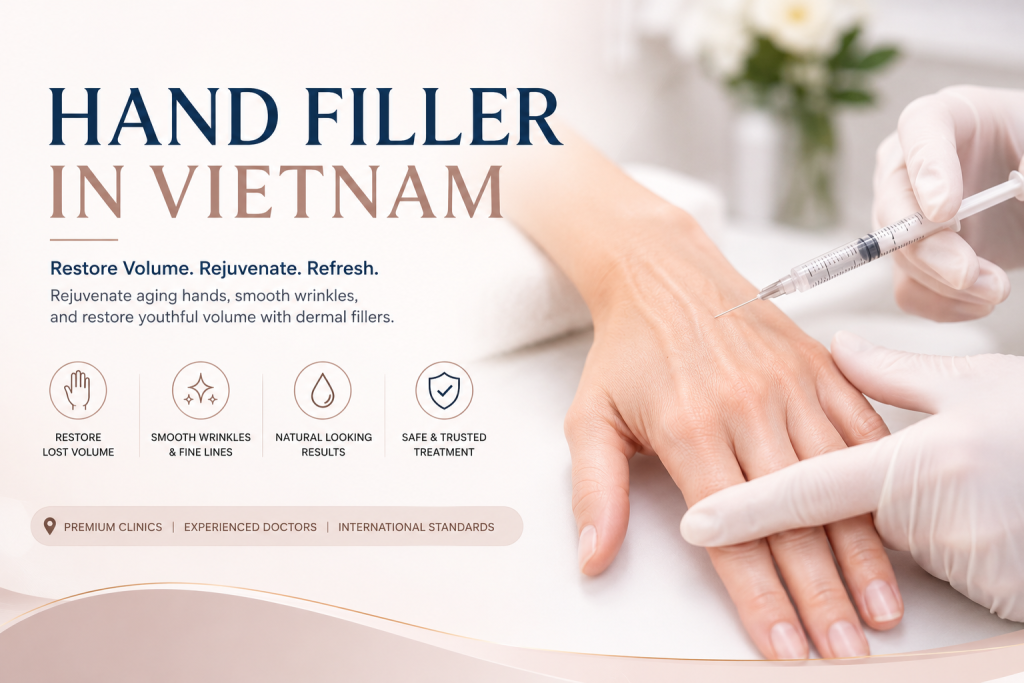 Hand filler in Vietnam treatment for hand rejuvenation and restoring youthful volume