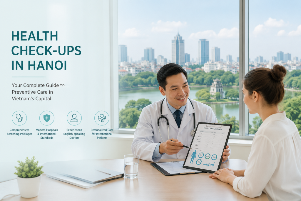 Health check-ups in Hanoi with doctor consultation and preventive screening report