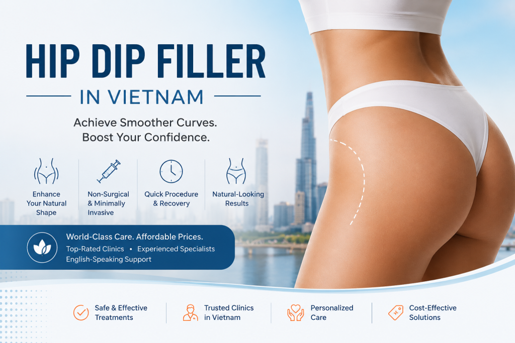Hip dip filler in Vietnam cosmetic treatment for smoother hip curves and natural body contour enhancement