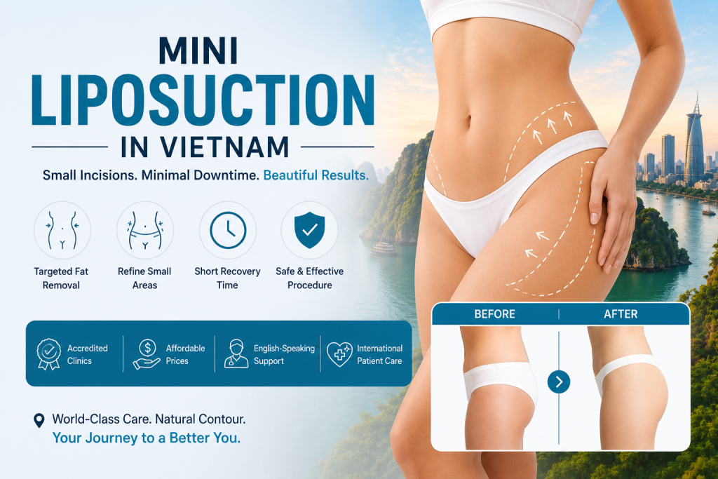 Mini liposuction in Vietnam for targeted fat removal and natural body contouring with minimal downtime