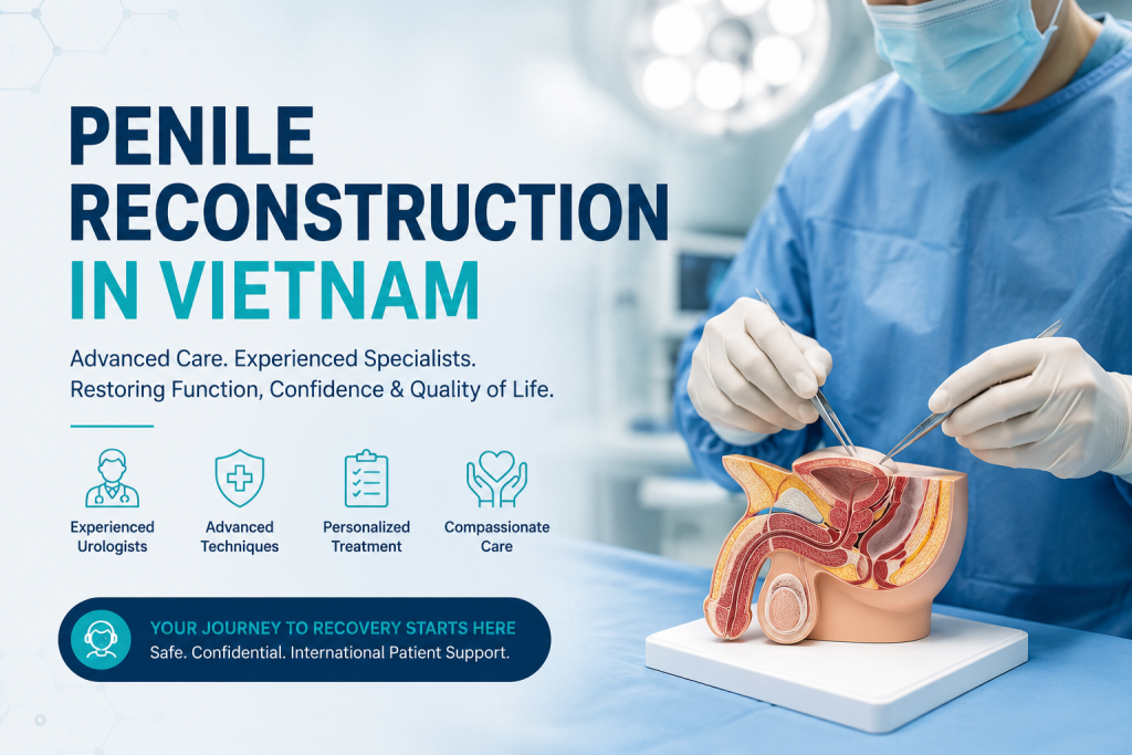 Penile reconstruction in Vietnam performed by an experienced urologic reconstructive surgeon using advanced microsurgical techniques for international patients.