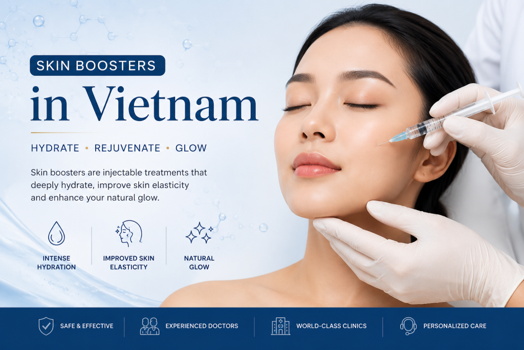 Skin Boosters in Vietnam – skin hydration and rejuvenation treatment at a professional clinic