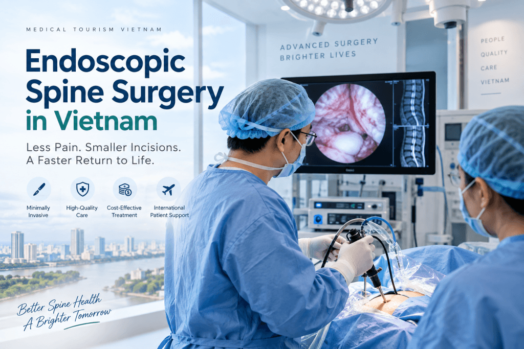 Endoscopic spine surgery in Vietnam with minimally invasive technique at a modern hospital