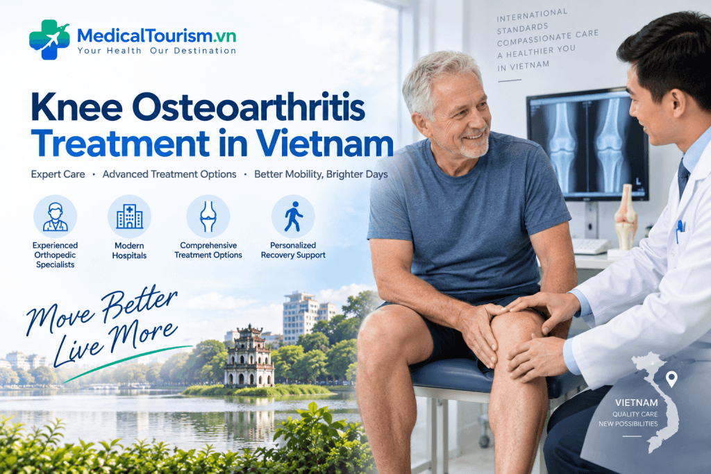Knee osteoarthritis treatment in Vietnam with experienced orthopedic specialists and modern hospitals