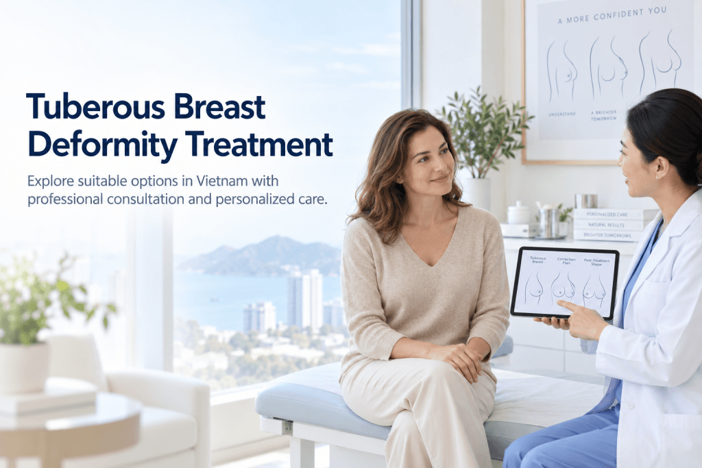 Tuberous breast deformity treatment consultation in Vietnam with a medical specialist